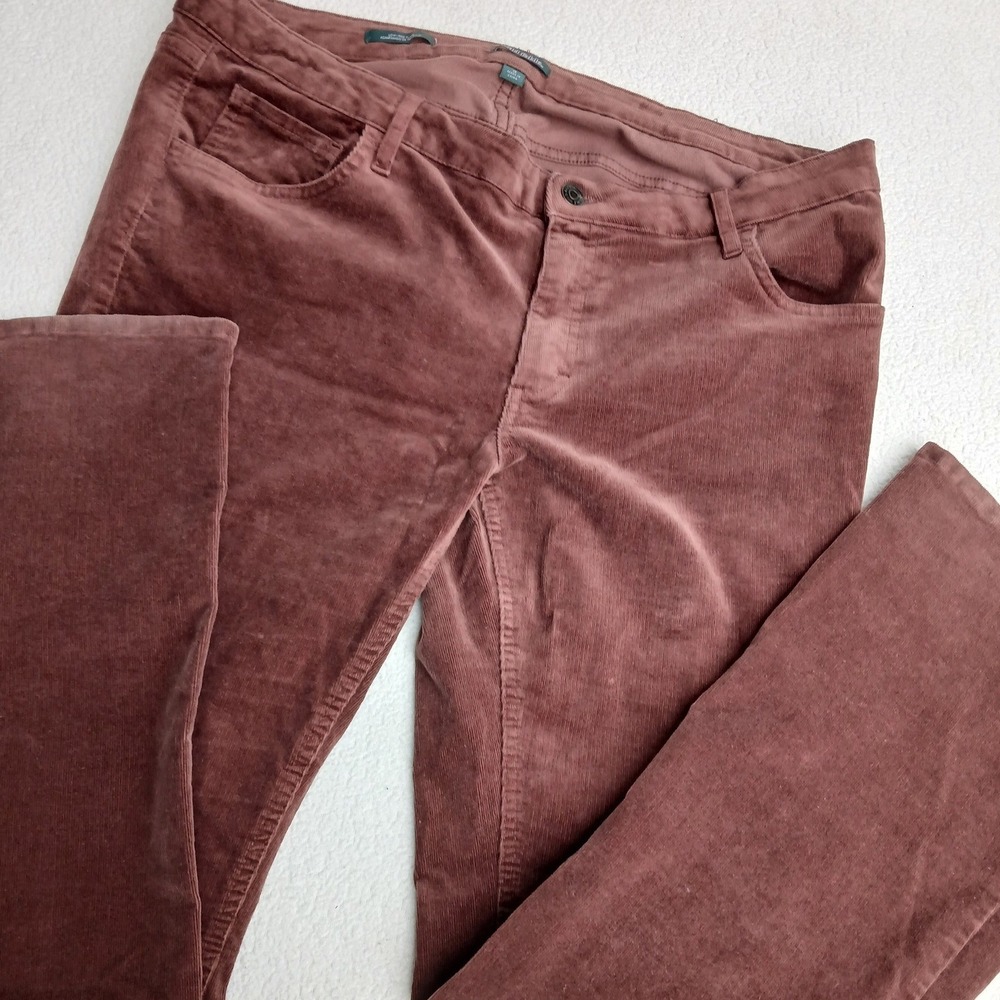 Wild Fable Corduroy Pants Women 16 Brown Low Rise Flare Good Y2K Retro Boho